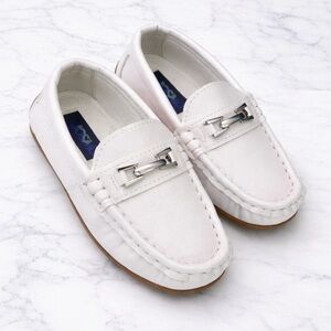 Kids White Loafers
